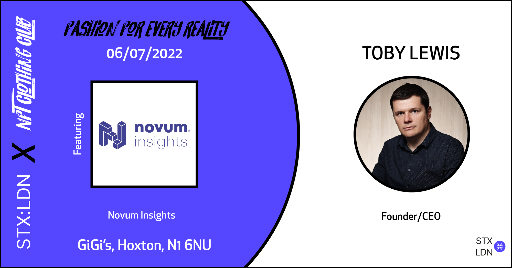 Speaker Announcement #2 - 06/07/22 - Toby Lewis, Novum Insights